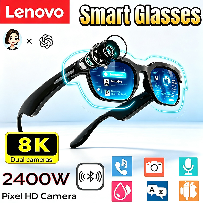 Smart Glasses Lens - Lenovo Smart Glasses 2400W Camera AI
