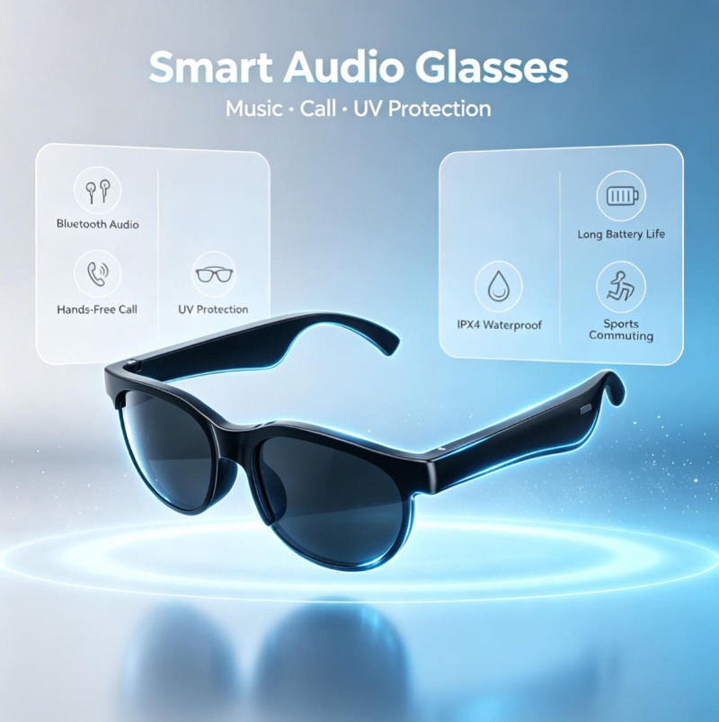 Smart Audio Sunglasses Bluetoo - đánh giá và giá Smart Glasses Lens