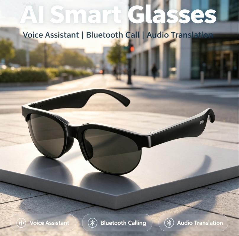 Smart Bluetooth Glasses TAC Po - đánh giá và giá Smart Glasses Lens